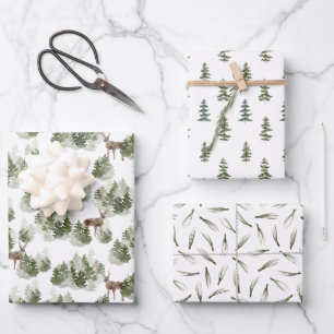 Bos Bomen Huwelijkscadeau Wrapping Papier Bladen Inpakpapier Vel