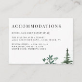 Bos Bomen Trouwaccommodaties Informatiekaartje (Voorkant)