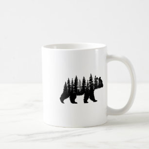 Bos Bomen Wilde Dieren Retro Buiten Natuur Koffiemok