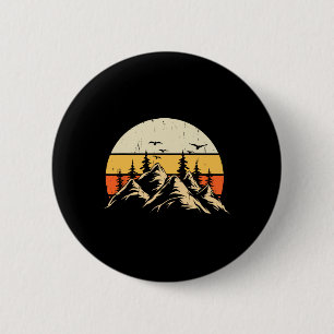 Bos Bomen Wilde Dieren Retro Buiten Natuur Ronde Button 5,7 Cm