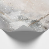 Bos Boom Bosland Sneeuw Cadeaupapier (Hoek)