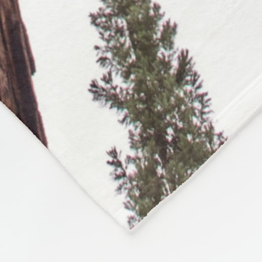 bos, boom fleece deken (Hoek)