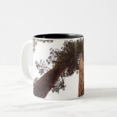 bos, boom tweekleurige koffiemok (Voorkant links)