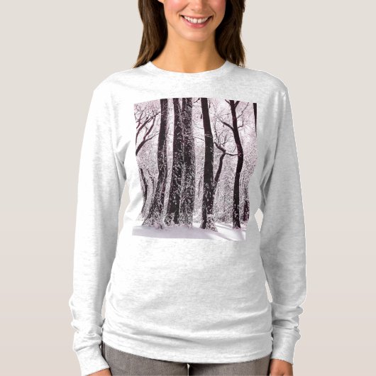 BOS BOS BESCHNEI DE WINTERLANDSCHAP T-SHIRT (Voorkant)