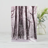 BOS BOS BESCHNEIWD WINTERLANDSCHAP KAART (Staand voorkant)
