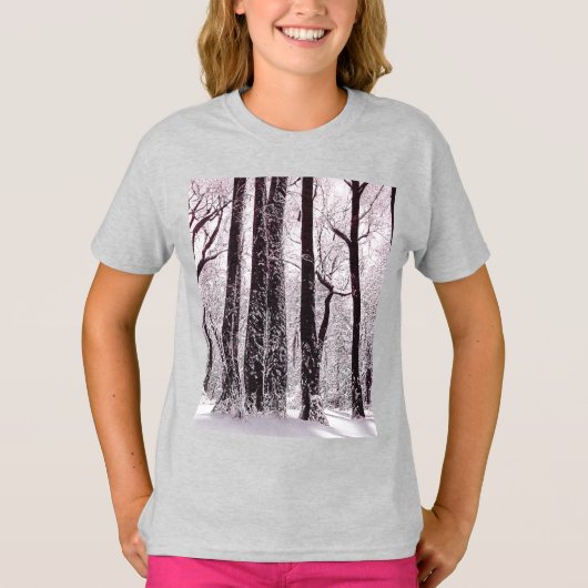 BOS BOS BESCHNEIWD WINTERLANDSCHAP T-Shirt (Voorkant)