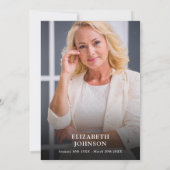 Bos bos bloemrijke viering van het leven foto kaart (Achterkant)