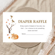 Bos bos boho baby shower luier raffle