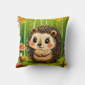 🦔 Bos bos decor cadeau voor natuur liefhebbers 🌿 Kussen (Achterkant)