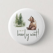 Bos Bos Dieren We kunnen nauwelijks Button wachten (Voorkant)