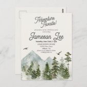 Bos bos feestelijke verjaardagsuitnodiging briefkaart (Voorkant / Achterkant)