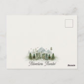 Bos bos feestelijke verjaardagsuitnodiging briefkaart (Achterkant)