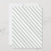 Bos bos groen baby shower uitnodiging (Achterkant)