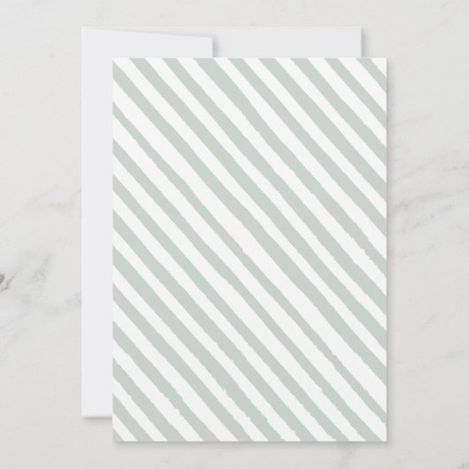 Bos bos groen baby shower uitnodiging (Achterkant)