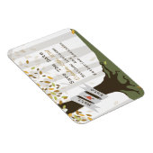 Bos / bos Herfst herfst Save the Date magneet (Rechterzijde)