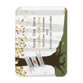 Bos / bos Herfst herfst Save the Date magneet (Verticaal)