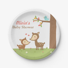 Bos bos herten baby shower feest artikelen papieren bordje