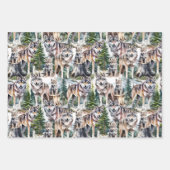 bos bos pack van wolven inpakpapier vel (Voorkant 2)