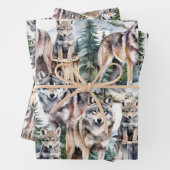 bos bos pack van wolven inpakpapier vel (In situ)