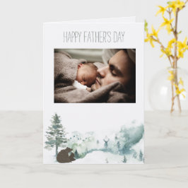 Bos bosbeer Vaderdag met foto Kaart