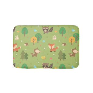 Bos bosdier patroon kinderkamer decor badmat