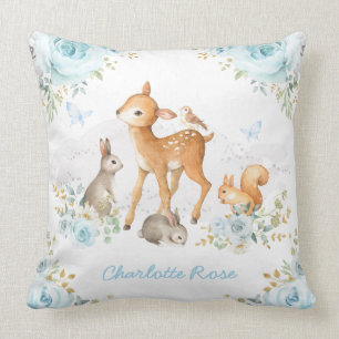 bos Bosdieren Blauwe boomplant Kussen