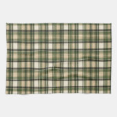 Bos bosgroen tartan geruit theedoek (Horizontaal)