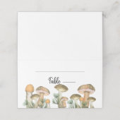 Bos bosrijke paddenstoelen plaats kaart plaatskaartje (Buitenkant ongevouwen)