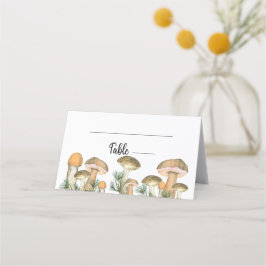 Bos bosrijke paddenstoelen plaats kaart plaatskaartje