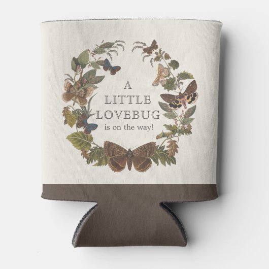  Bos Botanische Lovebug Baby shower Blikjeskoeler (Voorkant)