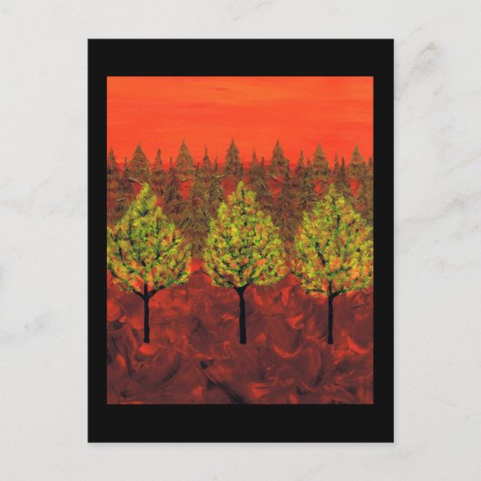 bos briefkaart (Voorkant)