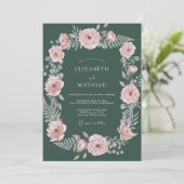 Bos Bruidssuite Eucalyptus Bruiloft Kaart (Staand voorkant)