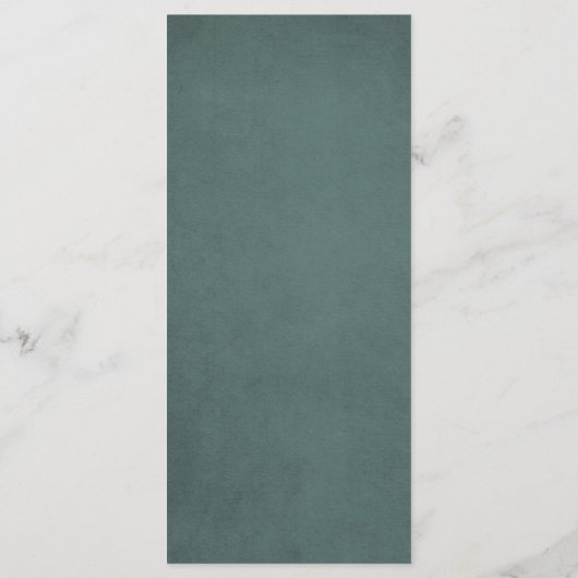 Bos bruiloft ceremonie programma dennenbomen winte (Achterkant)