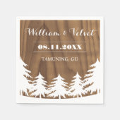 Bos bruiloft servetten (Voorkant)