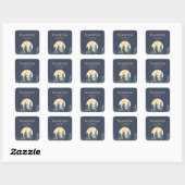 Bos Bruiloft Volle Maan Bedankt Sticker (Vel)