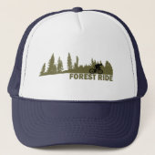 Bos buiten rijden trucker pet (Voorkant)