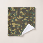 Bos camouflage bad handdoek (Wasdoekje)