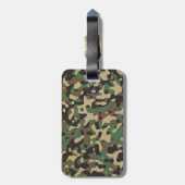 Bos Camouflage Bagagelabel (Achterkant verticaal)