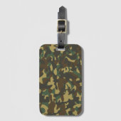 Bos camouflage bagagelabel (Voorkant (verticaal))