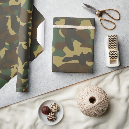 Bos camouflage cadeaupapier (Crafts)