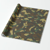 Bos camouflage cadeaupapier (Uitgerold)