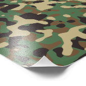 Bos Camouflage Foto Afdruk (Hoek)