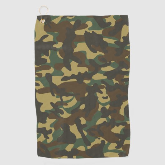 Bos camouflage  golfhanddoek (Voorkant)