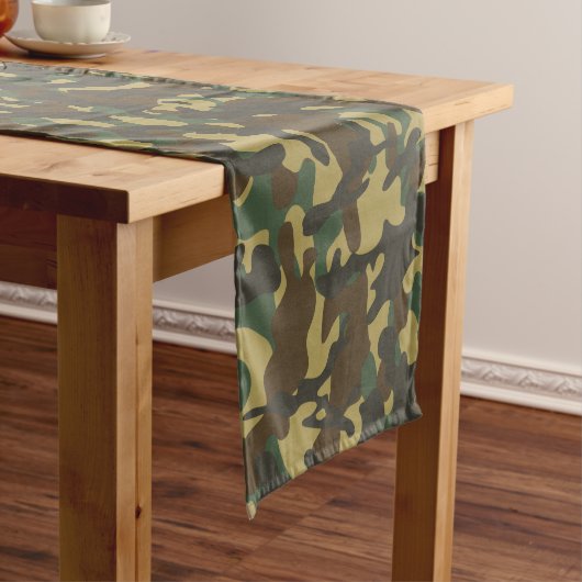 Bos camouflage lange tafelloper (Voorbeeld)