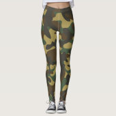 Bos camouflage leggings (Voorkant)