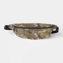 Bos camouflage met droog bladpatroon heuptasje
