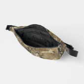 Bos camouflage met droog bladpatroon heuptasje (Open)