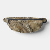 Bos camouflage met droog bladpatroon heuptasje (Liggend)