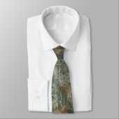 Bos camouflage met droog bladpatroon stropdas (Gebonden)