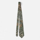 Bos camouflage met droog bladpatroon stropdas (Achterkant)